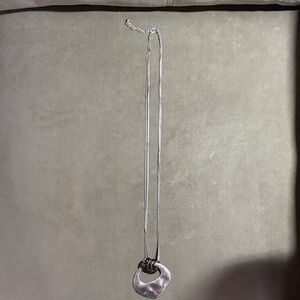Coldwater Creek Silver Necklace with Unique Pendant